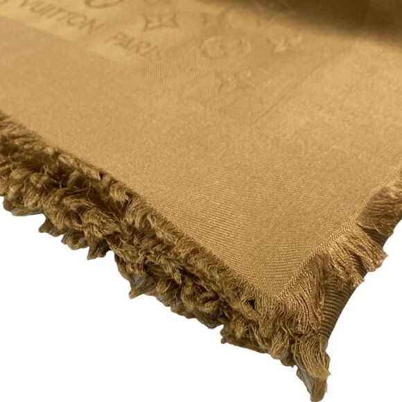LOUIS VUITTON Shawl Monogram Camel - Unconfirmed Scarf 413-052025 - Picture 5 of 7
